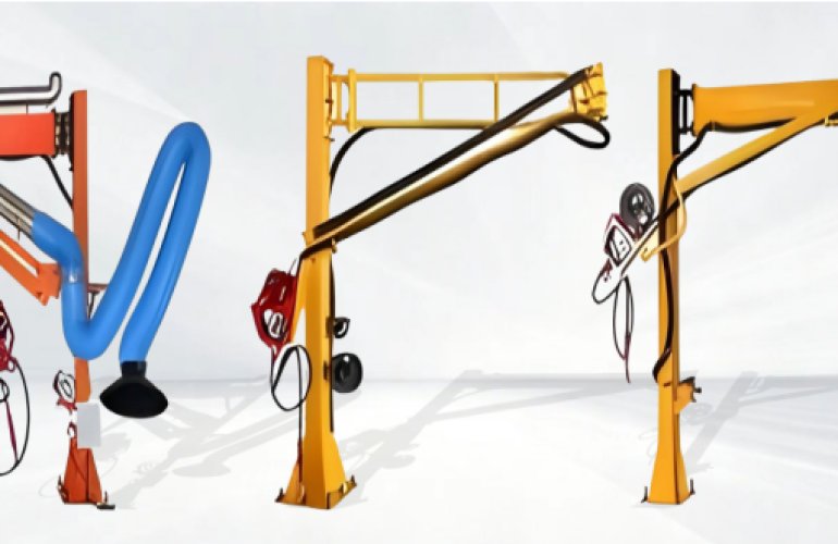 A full range of welding booms available for customisation, enabling efficient welding across the industry