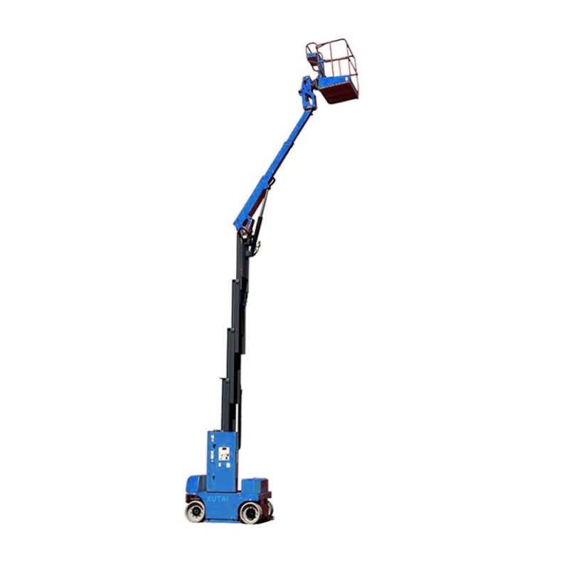 Forklift Style Mast Vertical Lift With Jib And Self-Locking Platform